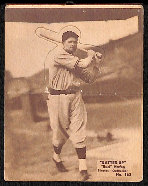 1934 Batter Up #163 Bud Hafey Card