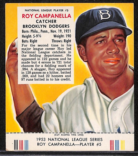 1953 Red Man Roy Campanella Card with Tab