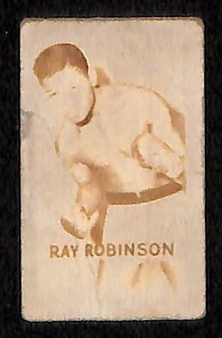 Lot of (3) 1948 Topps Magic Boxing Cards w. Ray Robinson