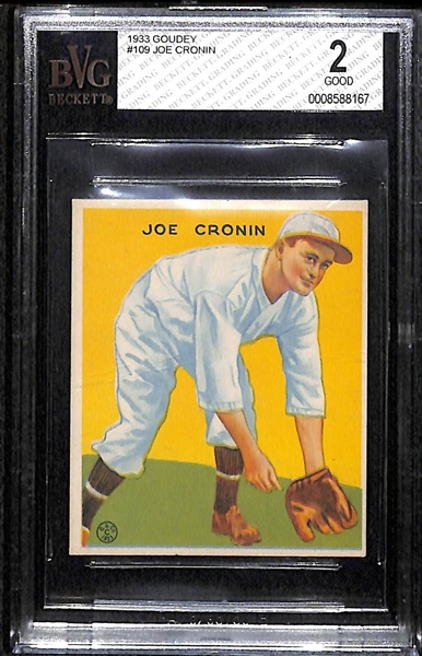 1933 Goudey Joe Cronin BVG 2