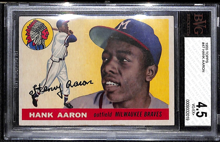 1955 Topps Hank Aaron  BVG 4.5