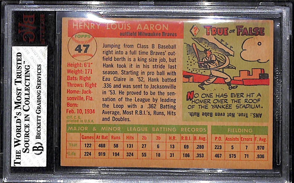 1955 Topps Hank Aaron  BVG 4.5