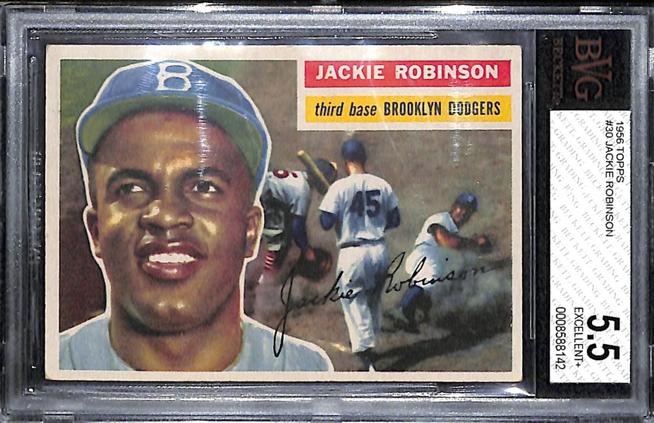 1956 Topps Jackie Robinson BVG 5.5