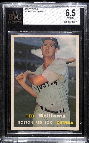 1957 Topps Ted Williams BVG 6.5