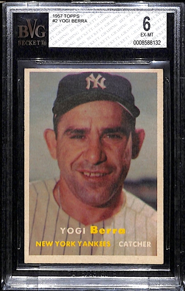 1957 Topps Yogi Berra BVG 6