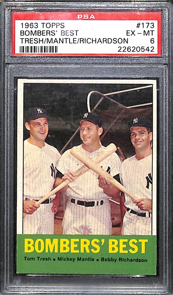 1963 Topps Bombers' Best - PSA 6