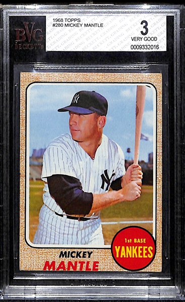 1968 Topps Mickey Mantle BVG 3