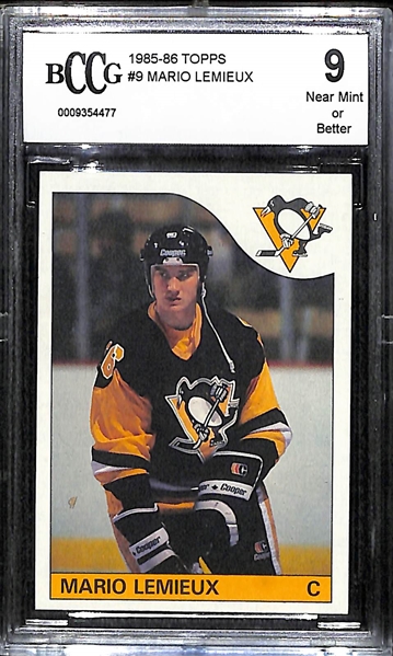 1985-86 Topps Mario Lemieux BCCG 9