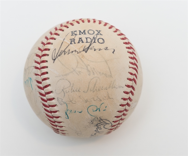 Early 1970's St. Louis Cardinals Team Signed Baseball (Lou Brock)