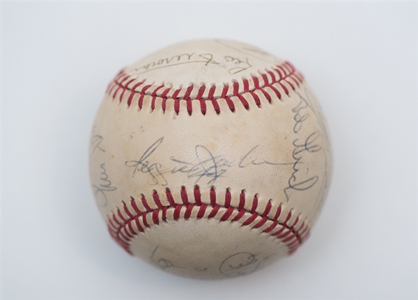 Early 1980s Los Angeles Angles Team Signed Baseball (Reggie Jackson)