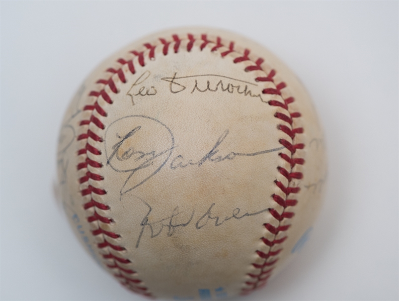 Early 1980s Los Angeles Angles Team Signed Baseball (Reggie Jackson)