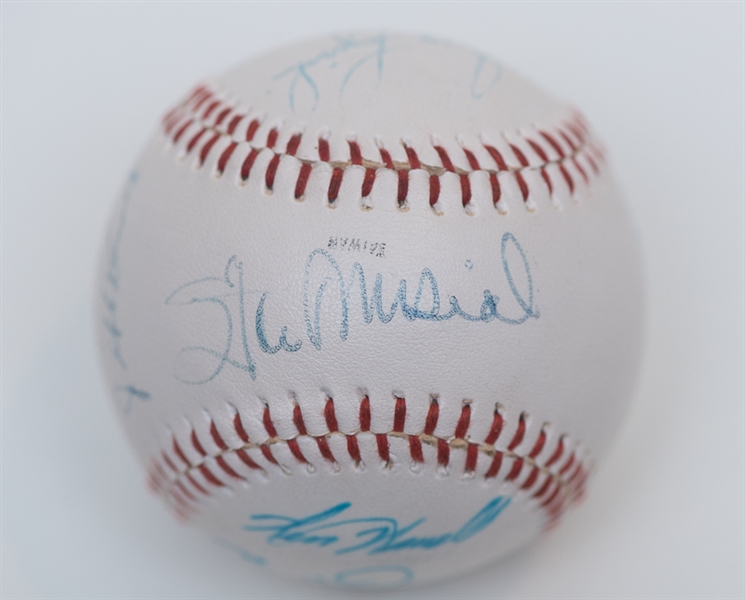 Multi-Star Signed Baseball w. Stan Musial