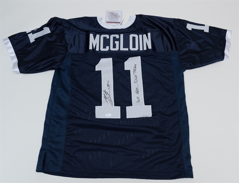 Lot of Two Matt McGloin Signed Jerseys (Penn State and Oakland Raiders) - JSA