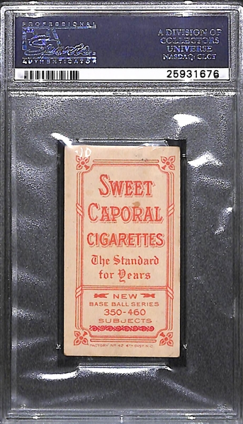 1909 T206 Zack Wheat (HOF) - Sweet Caporal - PSA 5