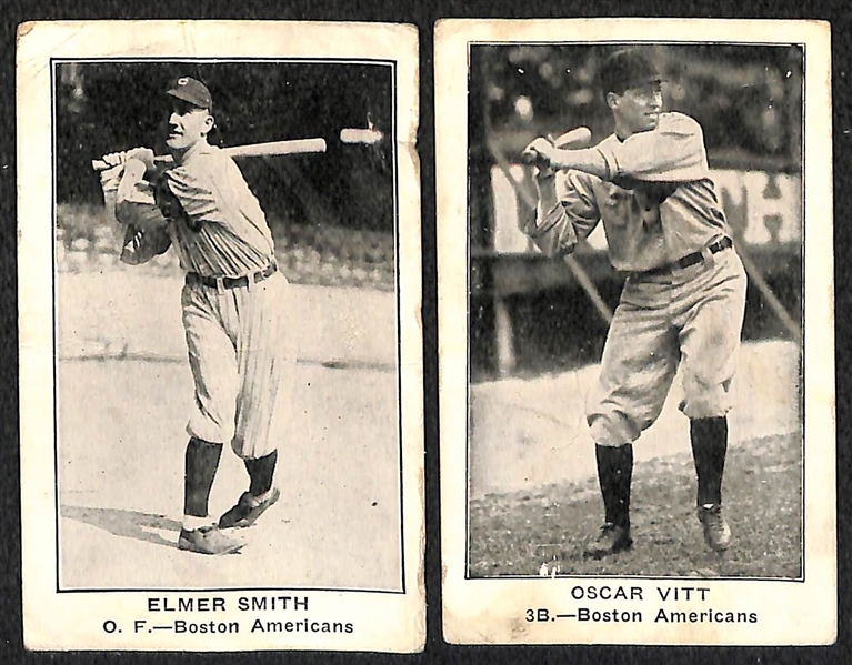 Lot of (4) 1922 E121 American Caramel Cards w. Joe Bush