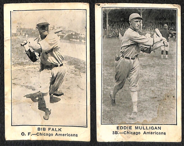 Lot of (5) 1922 E121 American Caramel Cards of Chicago White Sox Players