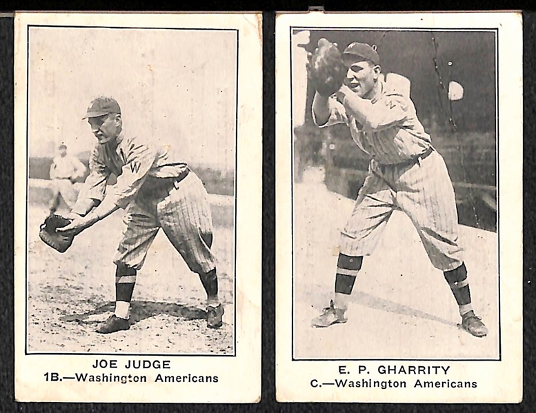 Lot of (4) 1922 E121 American Caramel Cards w. Joe Judge