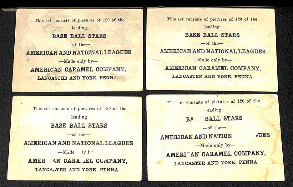 Lot of (4) 1922 E121 American Caramel Cards w. Joe Judge