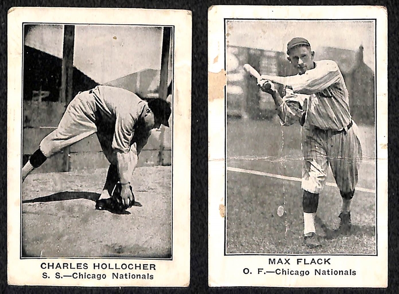 Lot of (5) 1922 E121 American Caramel Cards of Chicago Cubs