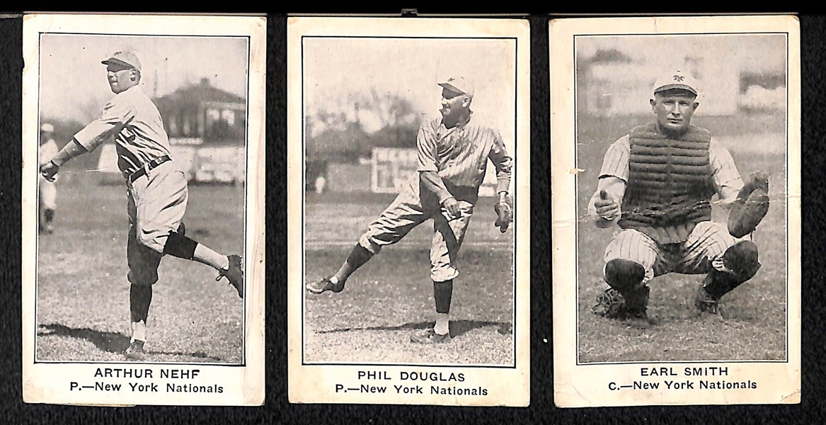 Lot of (5) 1922 E121 American Caramel Cards of New York Giants