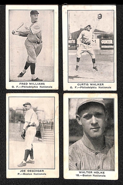 Lot of (4) 1922 E121 American Caramel Cards w. Fred Williams