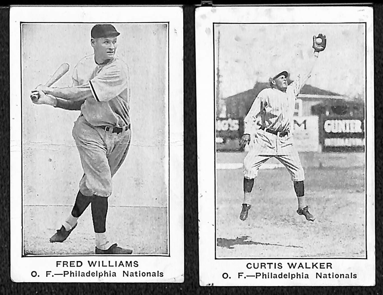 Lot of (4) 1922 E121 American Caramel Cards w. Fred Williams