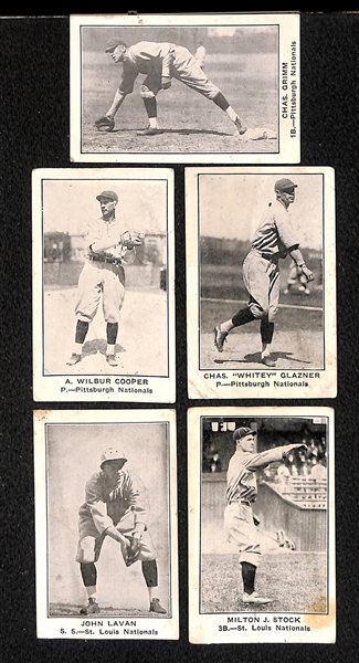 Lot of (5) 1922 E121 American Caramel Cards w. Charles Grimm