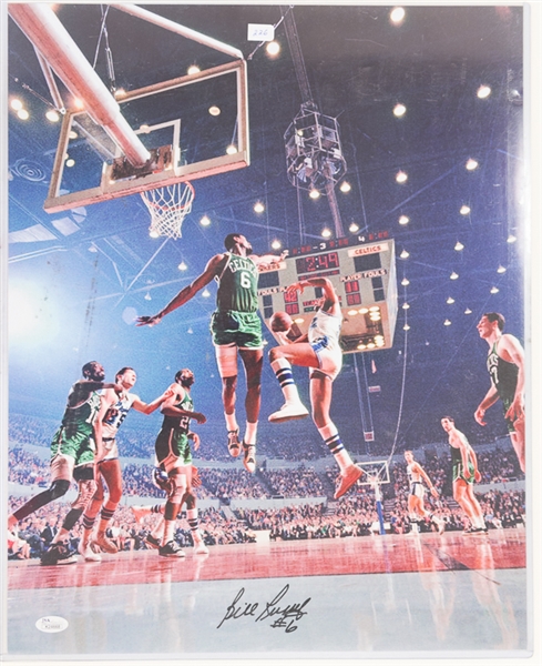 Bill Russell Signed 16 x 20 Photo - JSA