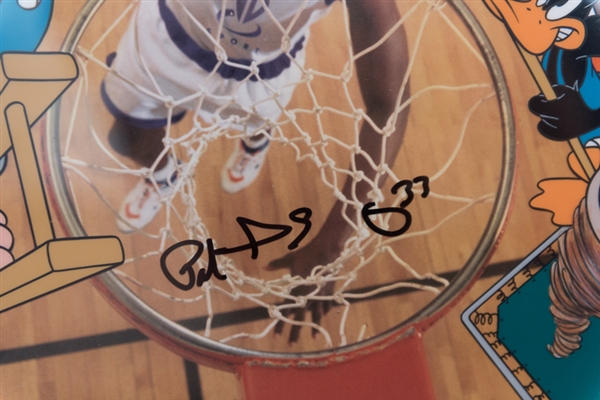 Patrick Ewing Signed & Framed Sericel Photo - JSA