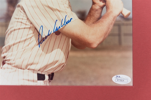 Richie Ashburn (JSA) & Robin Roberts Signed Photo & Cut Displays