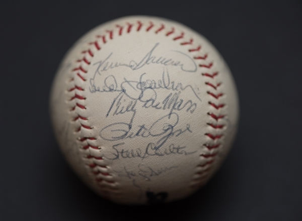 1979 Philadelphia Phillies Team Signed Baseball - 23 Signatures Including Nino Espinosa & the Phillie Phanatic!