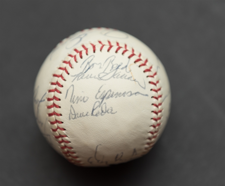 1979 Philadelphia Phillies Team Signed Baseball -22 Signatures Including Nino Espinosa