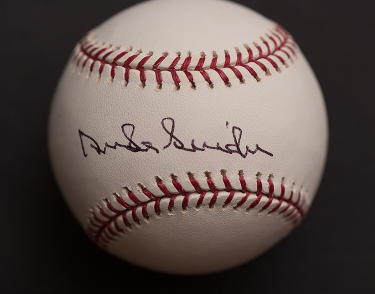 Duke Snider & Tommy Lasorda Signed official MLB Baseballs