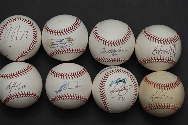 Lot of 7 Mets Signed Baseballs w. Jose Reyes