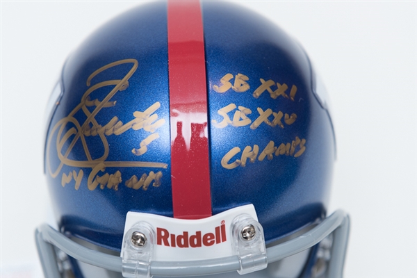 Sean Landeta Signed New York Giants Mini Helmet - JSA