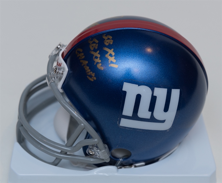 Sean Landeta Signed New York Giants Mini Helmet - JSA