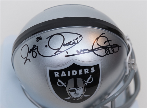 Raghib Ismail Signed Oakland Raiders Mini Helmet - PSA/DNA