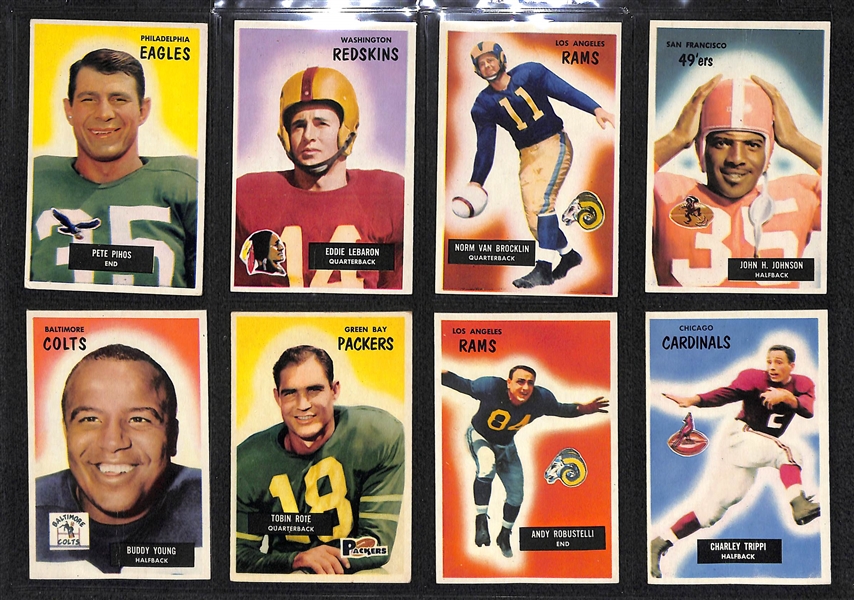 1955 Bowman Football Partial Set (Norm Van Brocklin)