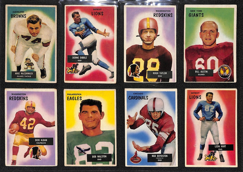 1955 Bowman Football Partial Set (Norm Van Brocklin)