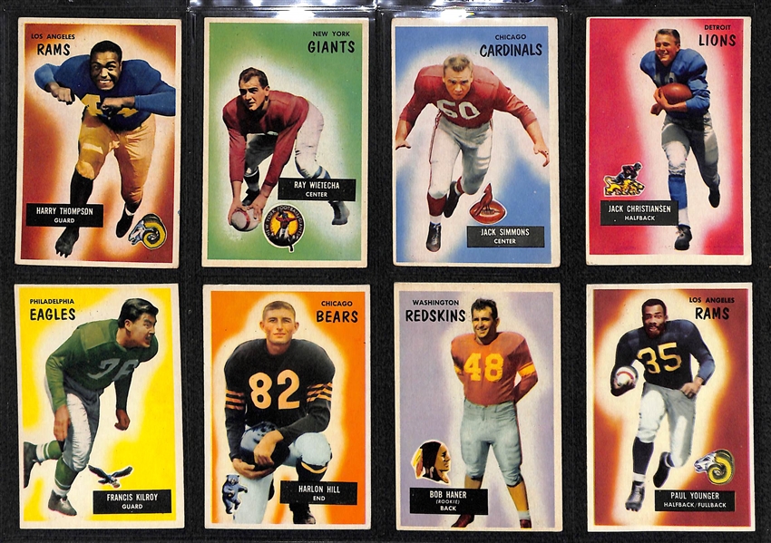 1955 Bowman Football Partial Set (Norm Van Brocklin)