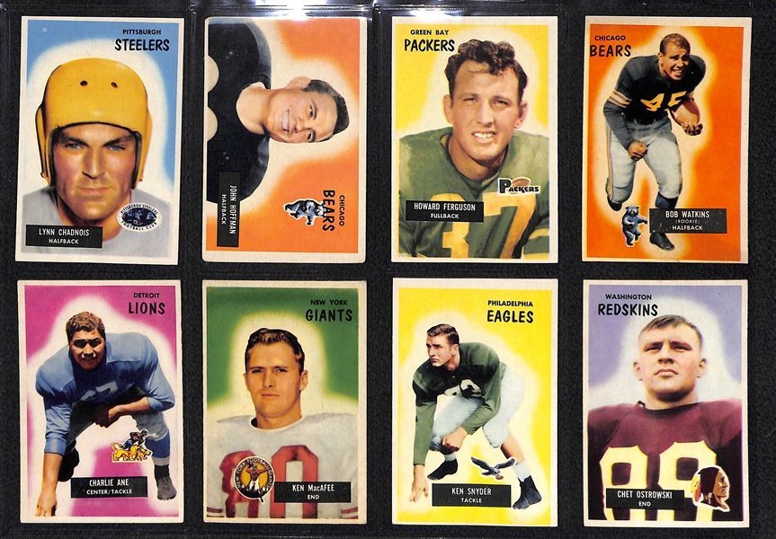 1955 Bowman Football Partial Set (Norm Van Brocklin)