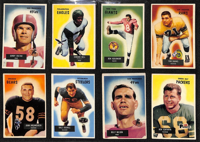 1955 Bowman Football Partial Set (Norm Van Brocklin)