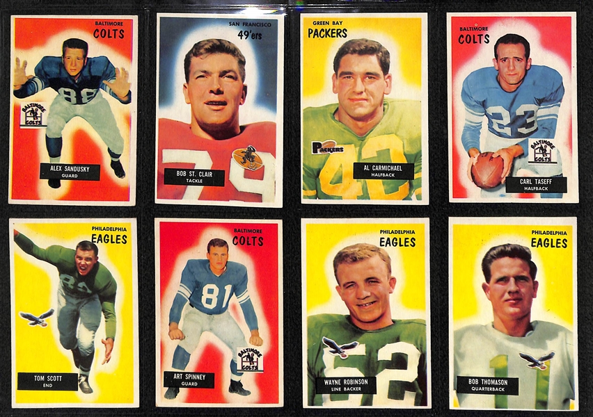 1955 Bowman Football Partial Set (Norm Van Brocklin)