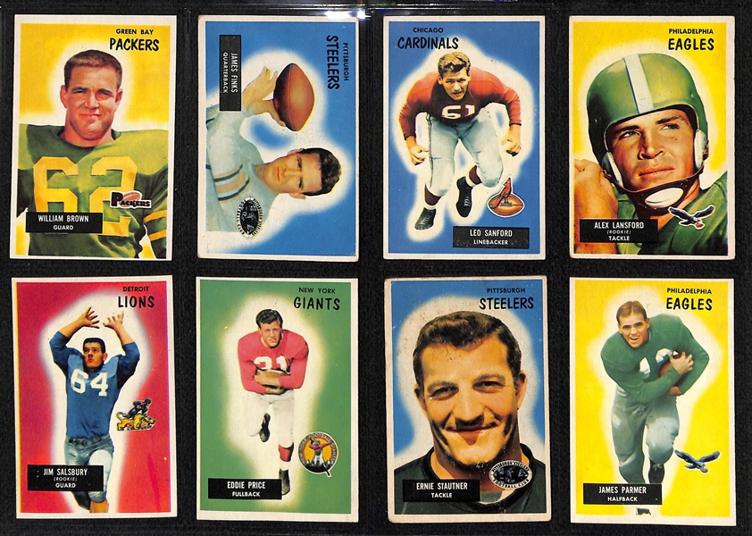 1955 Bowman Football Partial Set (Norm Van Brocklin)