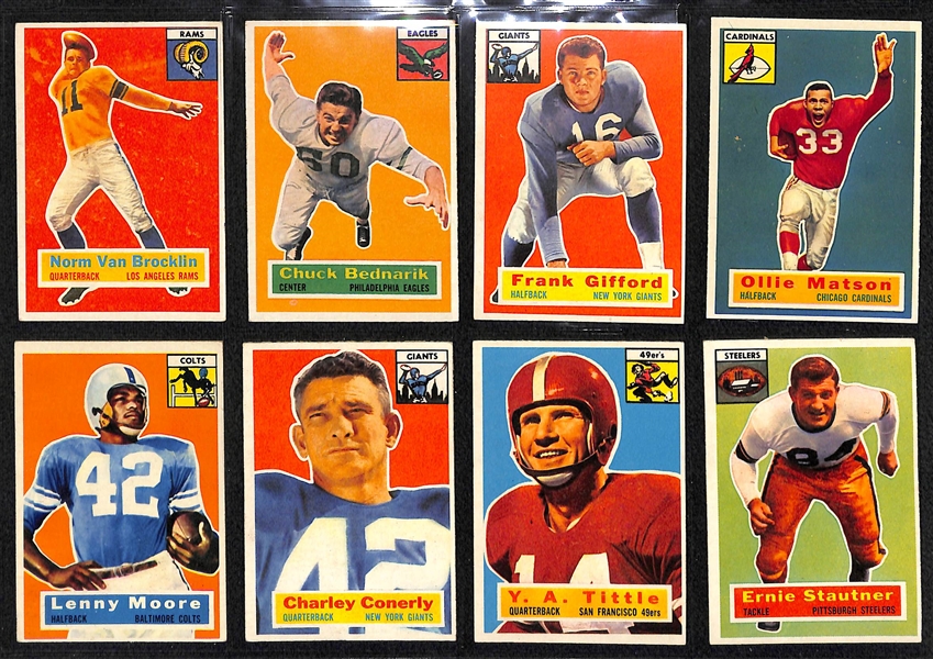 1956 Topps Football Partial Set (Lenny Moore)