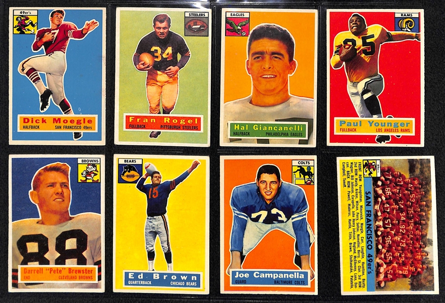 1956 Topps Football Partial Set (Lenny Moore)