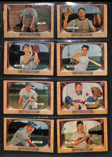 Lot of (64) 1955 Bowman Baseball Cards with Phil Rizzuto