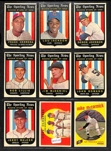 Lot of (81) 1959 Topps Baseball  Cards with Al Kaline