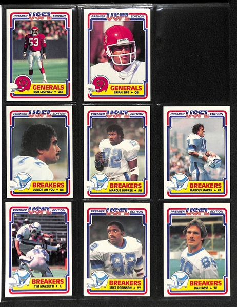 1984 Topps UFL Football Set