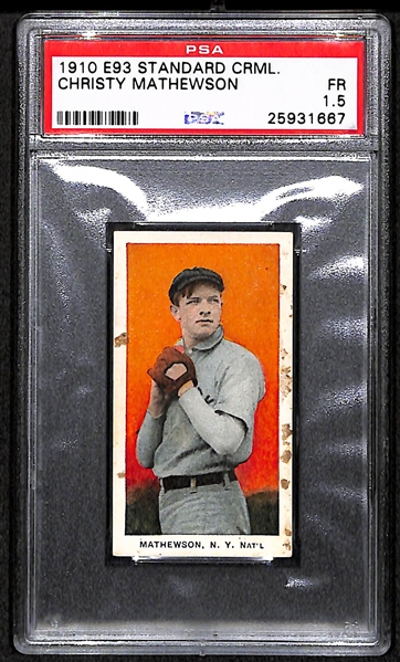 1910 E93 Standard Caramel Christy Mathewson - HOF - PSA 1.5